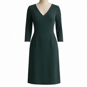 Classic Green Wool Dress